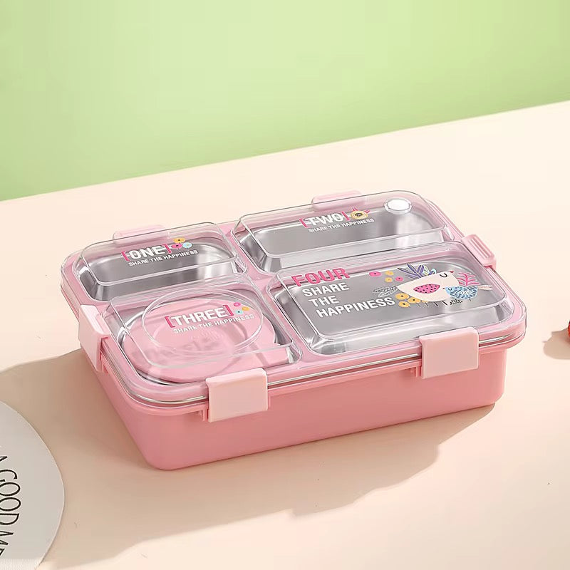 Premium Stainless Steel Leak-Proof Bento Lunch Box