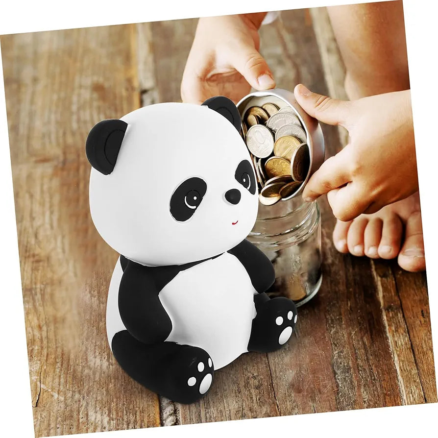 Cute panda piggy bank