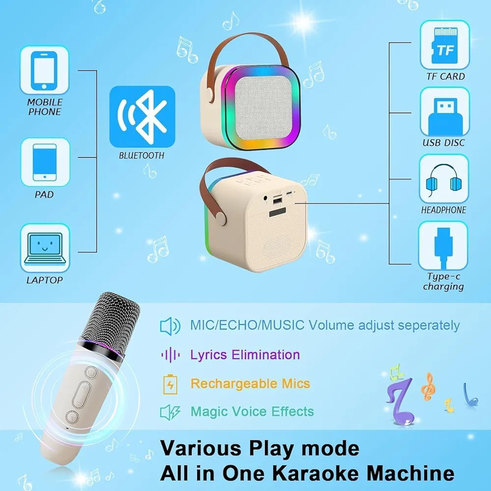 Wireless Mini Portable Bluetooth Karaoke Machine