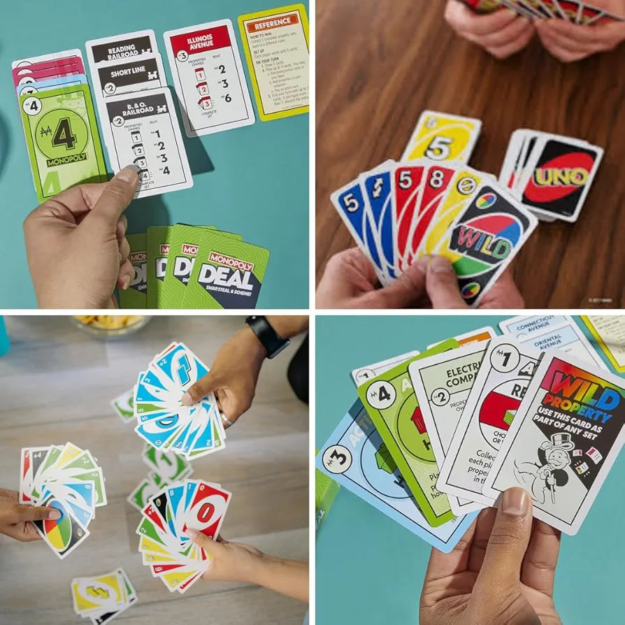 Uno Cards & Monopoly Deal