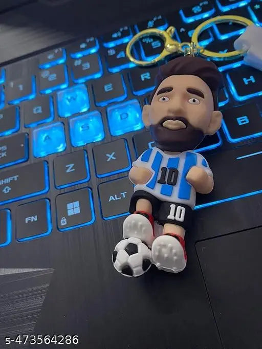 3D Silicon Cute Messi Keychain