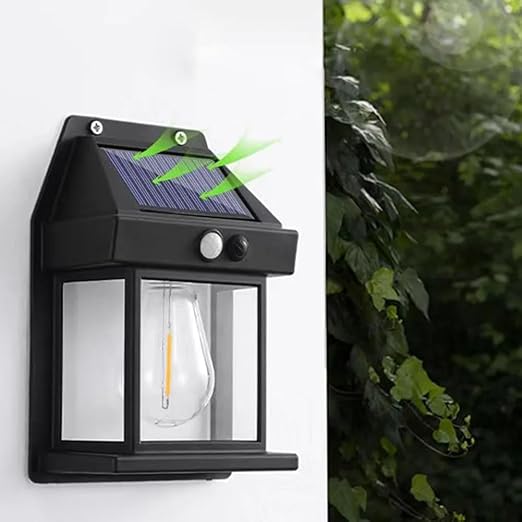 Tungsten Solar Wall Light