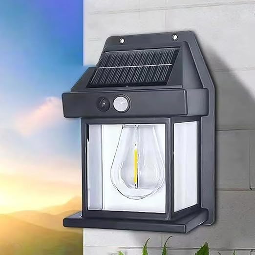 Tungsten Solar Wall Light