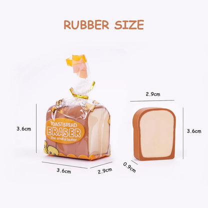 Bread Shaped Erasers