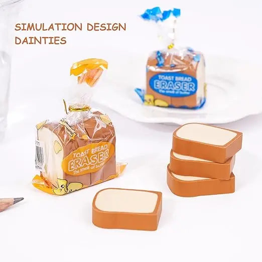 Bread Shaped Erasers