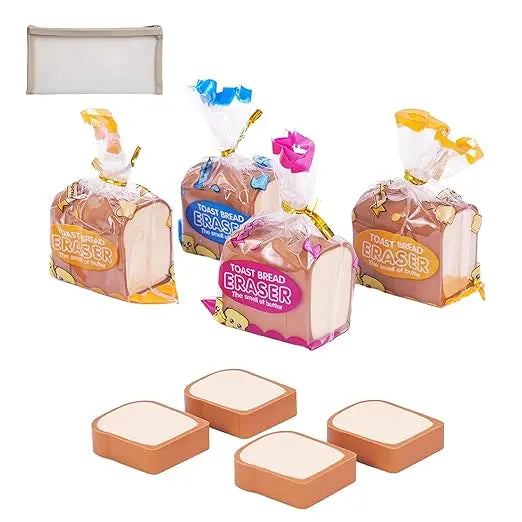 Bread Shaped Erasers
