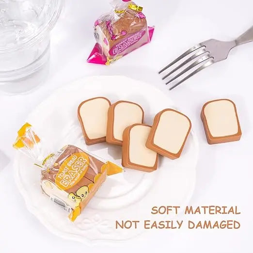 Bread Shaped Erasers