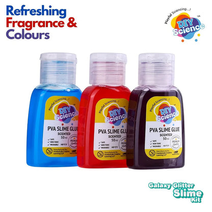 Diy Science Galaxy Glitter Slime Kit