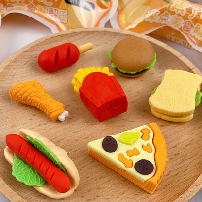 Pack of Fast food Erasers