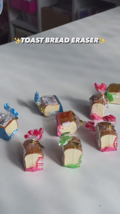 Bread Shaped Erasers