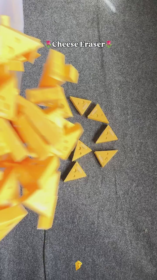 Easy To Clean Cheese-shaped Eraser
