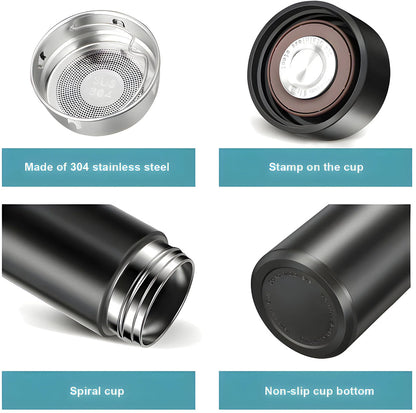 Smart Vacuum Insulated Water Bottle with LED Temperature