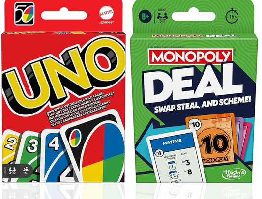 Uno Cards & Monopoly Deal