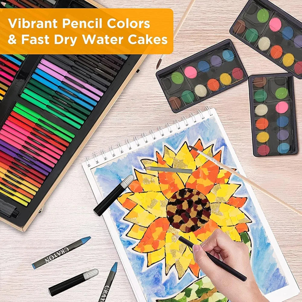 180 Piece Deluxe Painting Drawing Kit