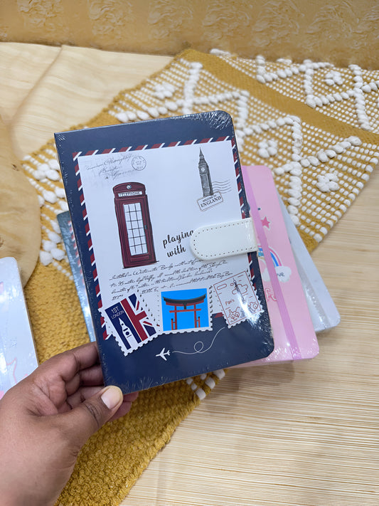 Travel theme diary