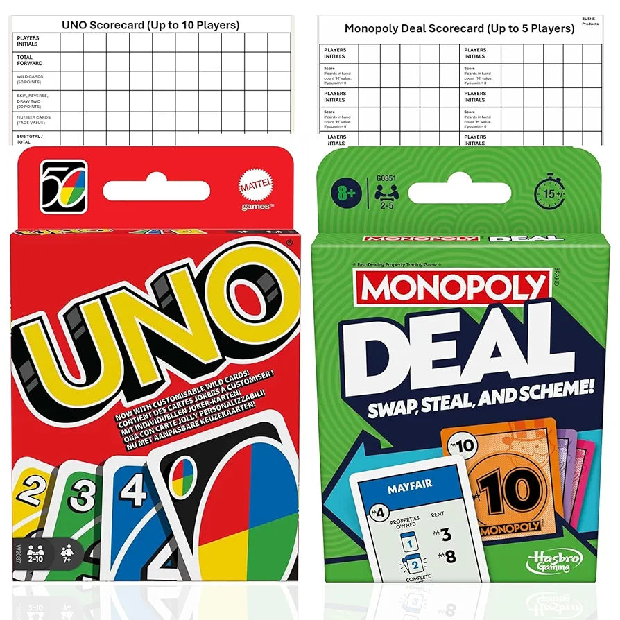 Uno Cards & Monopoly Deal
