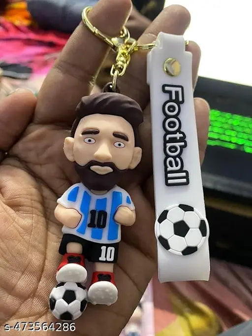 3D Silicon Cute Messi Keychain
