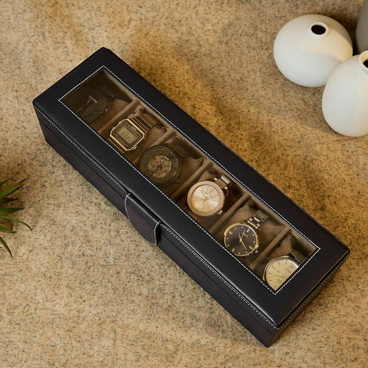 Leather Watch Box Organizer