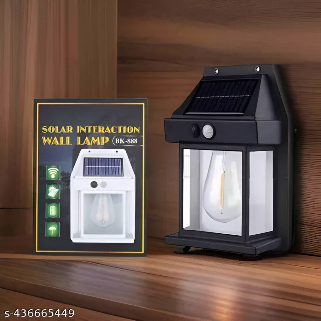 Tungsten Solar Wall Light
