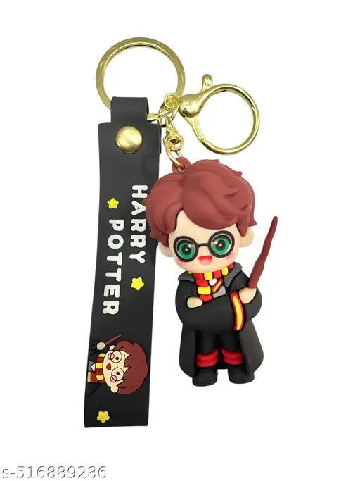 Harry Potter with Wand Keychain