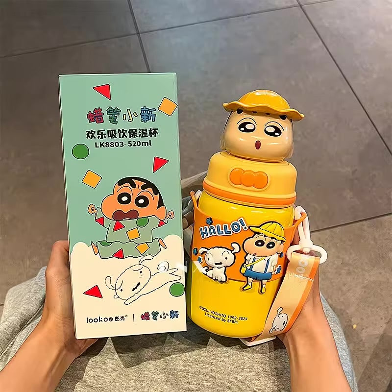 Shinchan 3D Head Premium Insulated Sipper
