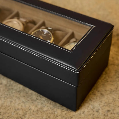 Leather Watch Box Organizer