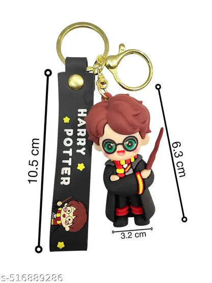 Harry Potter with Wand Keychain