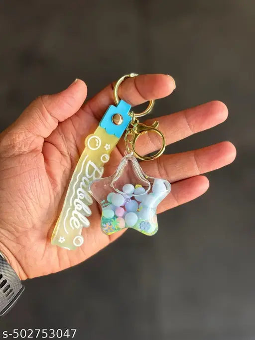 Cute Star Water Keychain