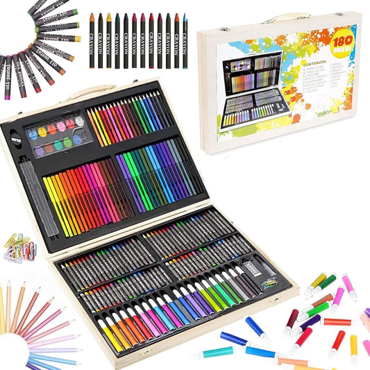 180 Piece Deluxe Painting Drawing Kit