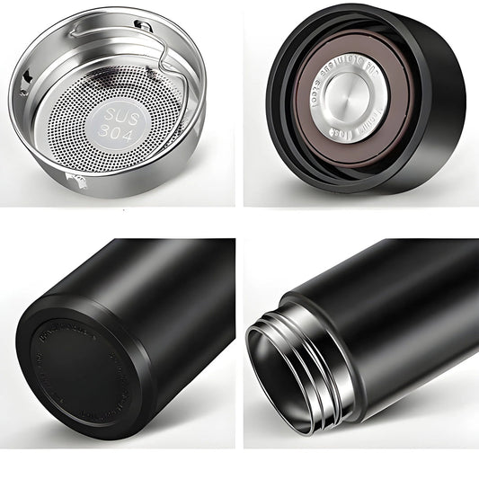 Smart Vacuum Insulated Water Bottle with LED Temperature
