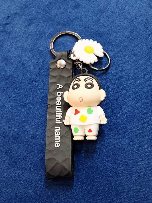 White Set ShinChan Keychain