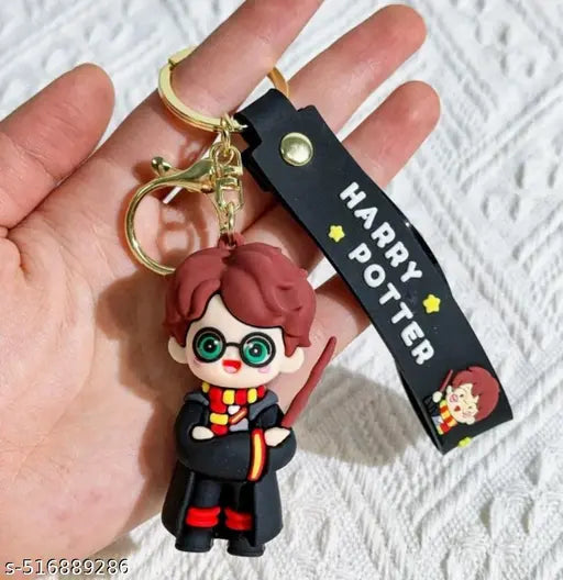 Harry Potter with Wand Keychain