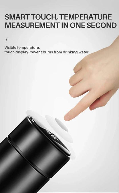 Smart Vacuum Insulated Water Bottle with LED Temperature