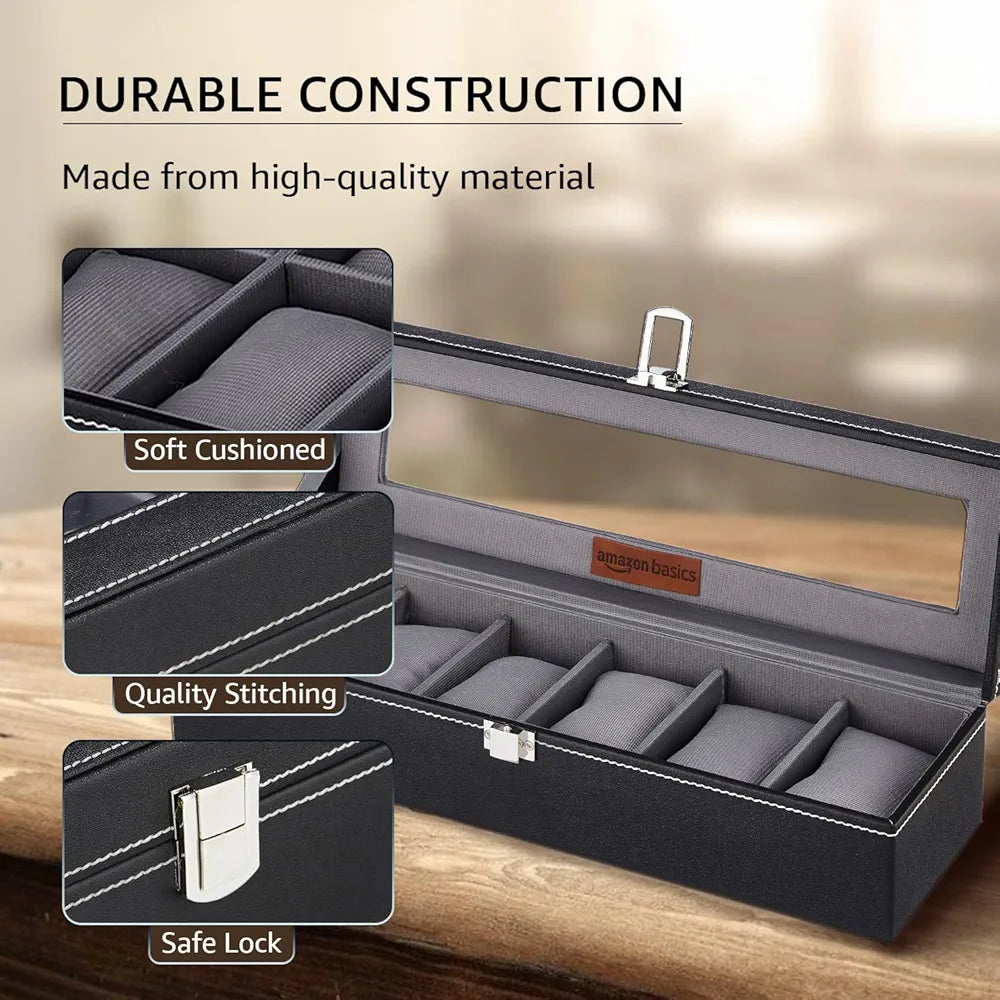 Leather Watch Box Organizer