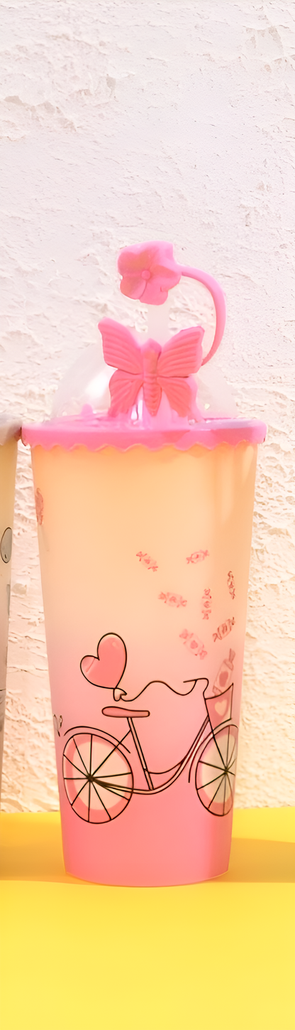 Funky straw tumblers