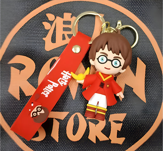 chibi-style Harry Potter Keychain