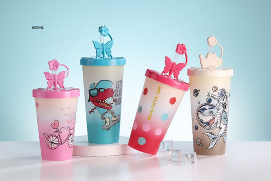 Funky straw tumblers