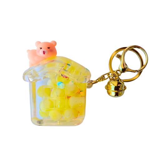 Piggy Liquid House Keychains