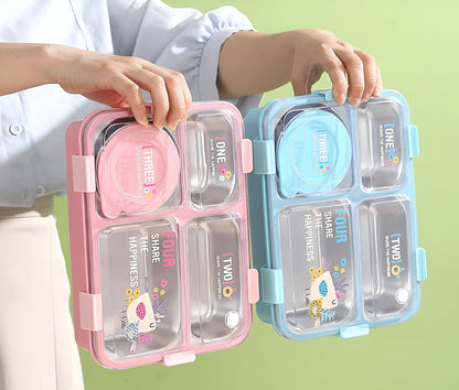 Premium Stainless Steel Leak-Proof Bento Lunch Box