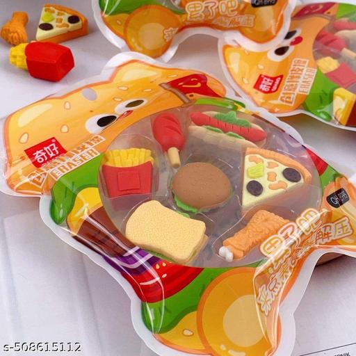 Pack of Fast food Erasers
