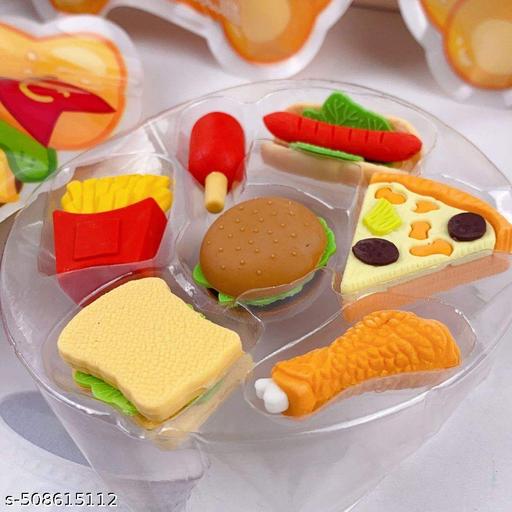 Pack of Fast food Erasers